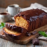 Un pezzo di pane di cioccolato.