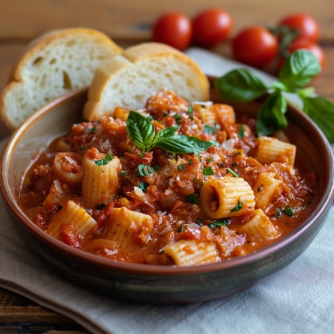 Una ciotola con pasta e verdura.