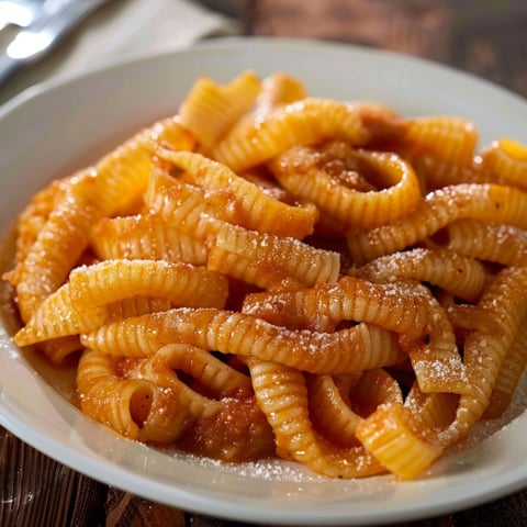 Piatti di spaghetti con sugo di pomodoro.