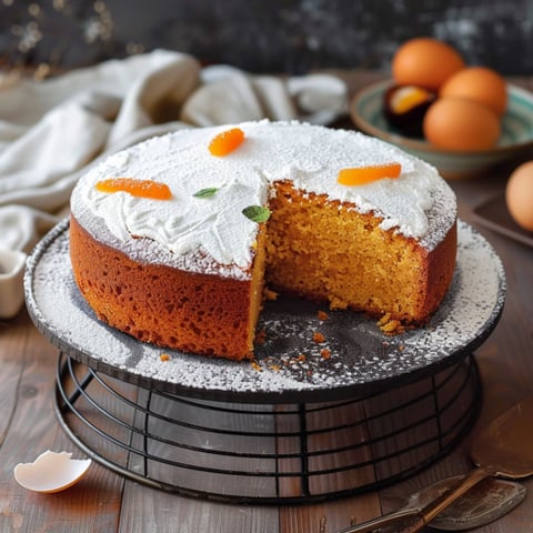 Una torta con frutta e crema bianca.