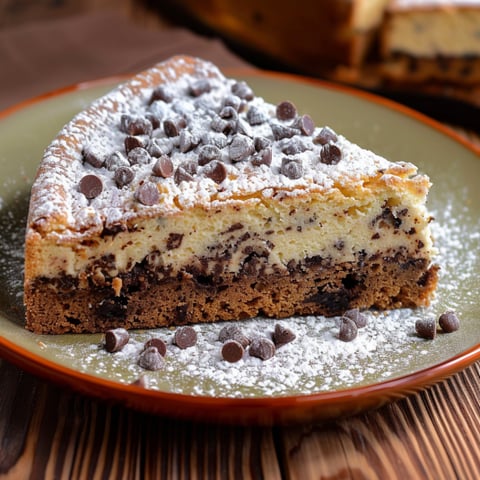 Una fetta di torta con cioccolato e nocciole.