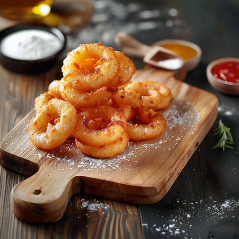 Un piatto di patate fritte con un pizzico di sale.