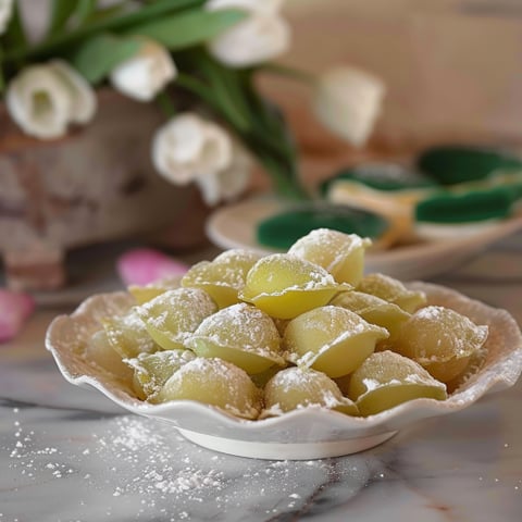 Una ciotola con frullati di frutta e zucchero.