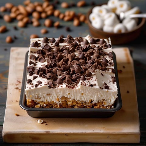 Un piatto di dolce con crema e cioccolato.