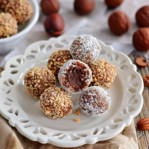 Un piatto con 6 dolci a base di noci e cannoli.