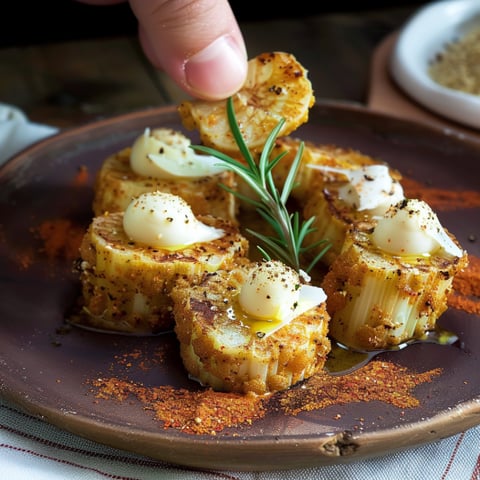 Piatti di carne con erbe e spice.