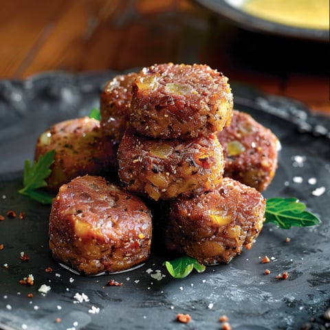 Piatti di carne in una tavolata.