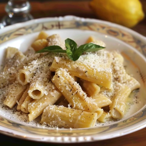 Penne con spina con erbe fresche.