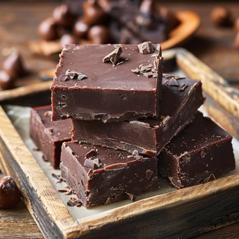 Un piatto con 4 pezzi di cioccolato.