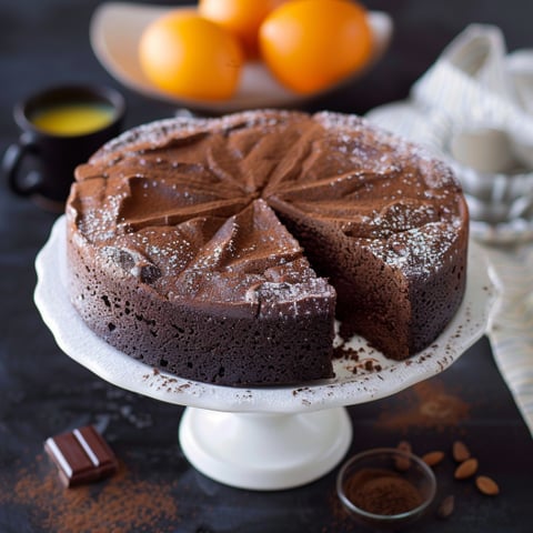 Torta con crema e frullato di caffè.