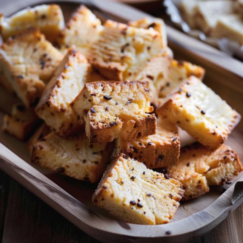 Un piatto di biscotti con semi di sesamo.