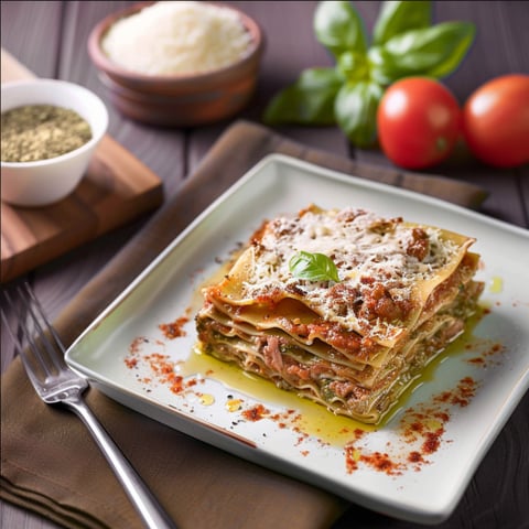 Piatti di pasta con verdure.