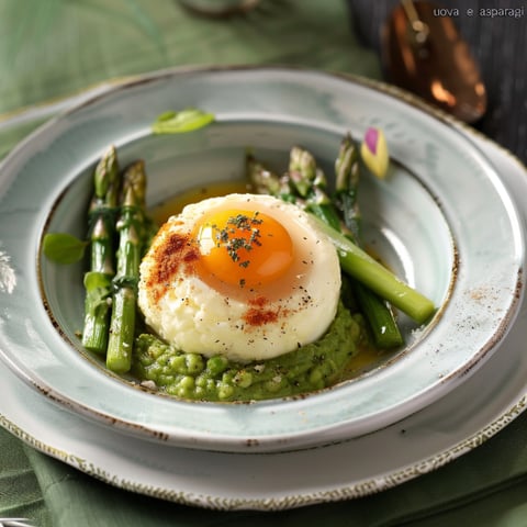 Una frittata con verdure e uova.