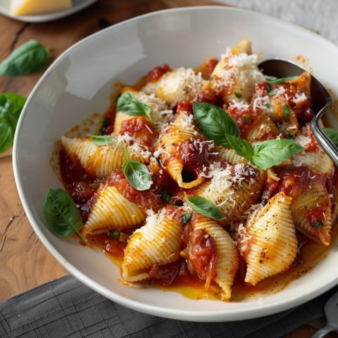 Una ciotola di pasta con verdure e formaggio.