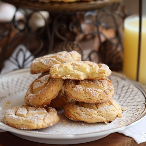 Un piatto con biscotti e una tazza di latte.
