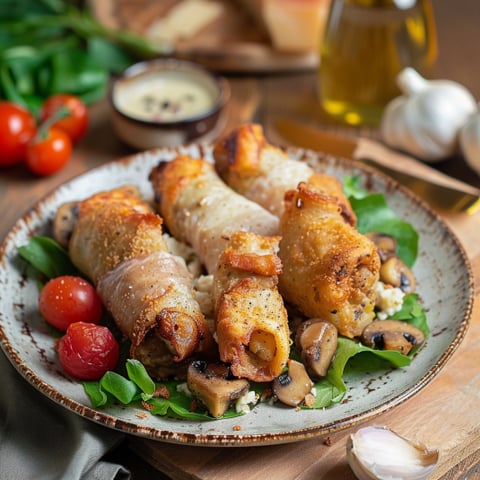 Piatti di verdure e carne.