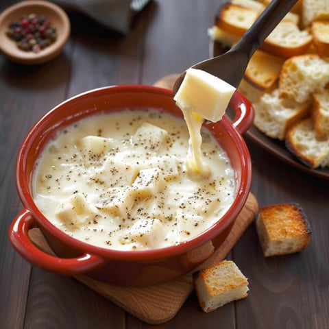 Una tazza di pasta con formaggio e pane tostato.