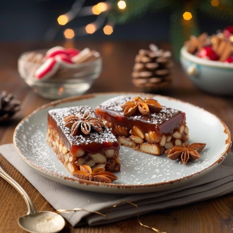 Torta con nocciole e noci.