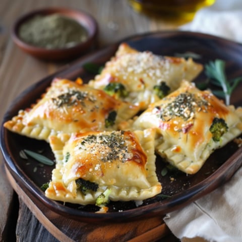 Questo è un piatto di pasticcini con verdure.