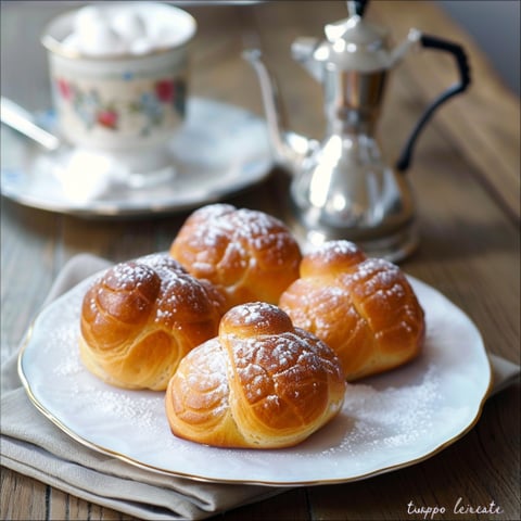 Piatti con sugo di cannoli.