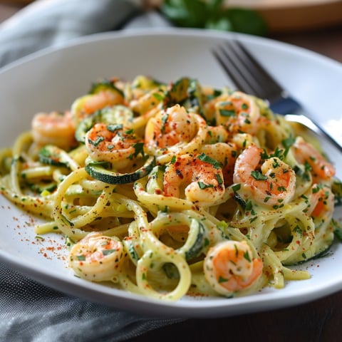 Pasta con frullati e crostini di shrimp.