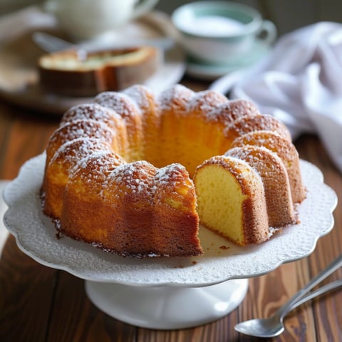 Una torta con granella di zucchero e cannoli.