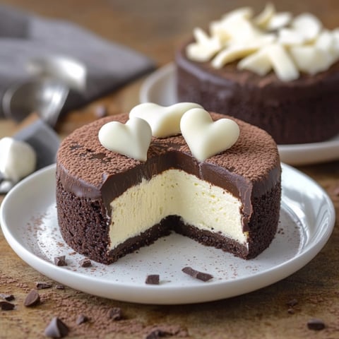 Cake con crema e cioccolato.