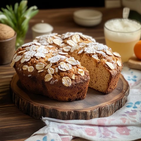 Un pan di pane con semi e zucchero.