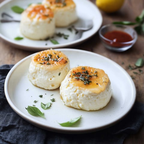 Due piatti di dolci con erbe.