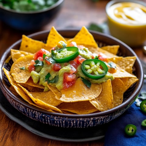 Una tazza con tortilla e guacamole.