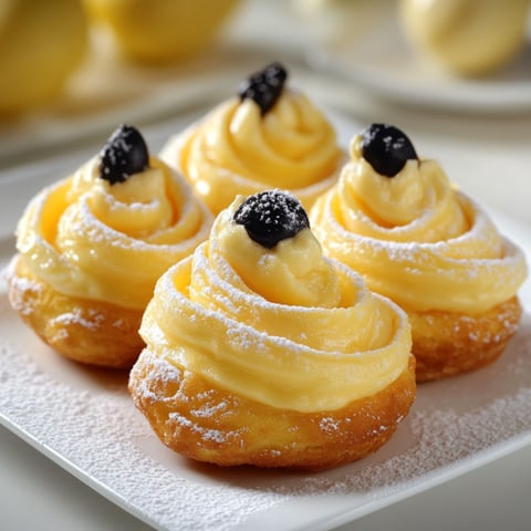 Tre dolci con crema e frutta.