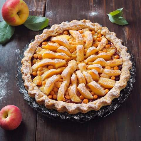 Torta con frutta e semi di girasole.