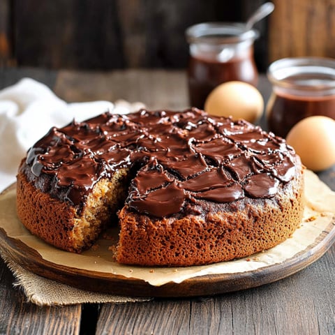 Un cake con crema e cioccolato.