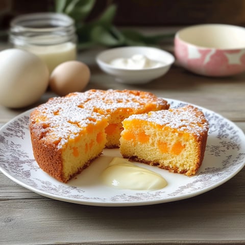 Una tavolata con un dolce a base di frutta e zucchero.
