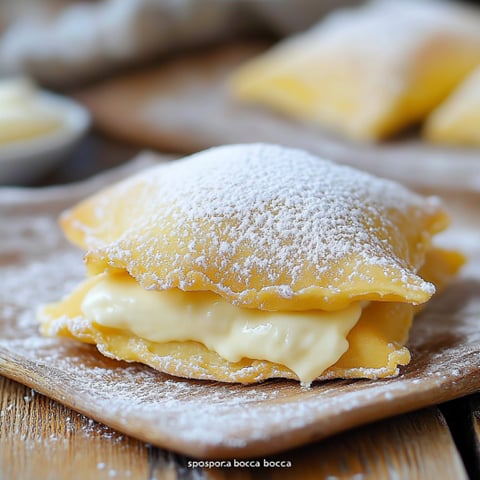 Pancake con sugo di cioccolato.