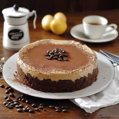 Un cake con crema e caffè.