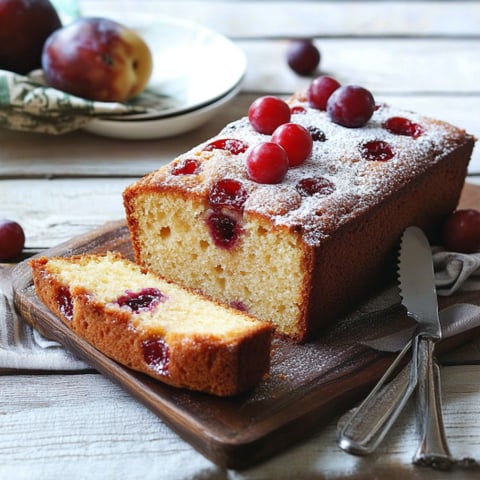 Una tavolata con un dolce a base di frutta e miele.