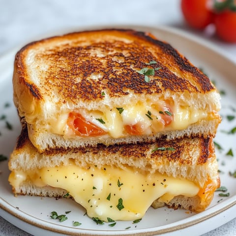 Panini con formaggio e pomodori.