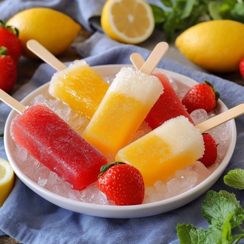 Un piatto con frullati e limoni.