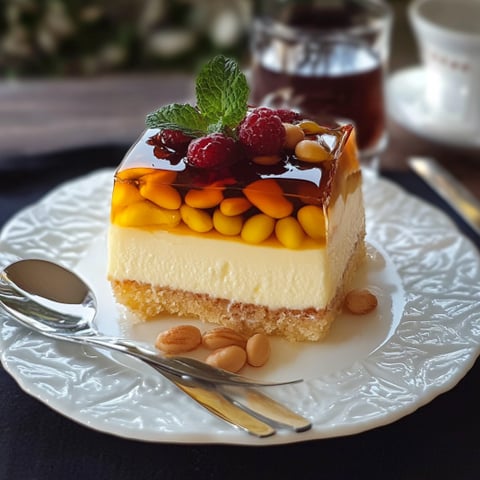 Una torta con frutta e noci.