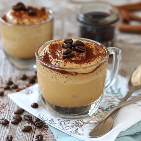 Due bicchieri di caffè con cioccolato.