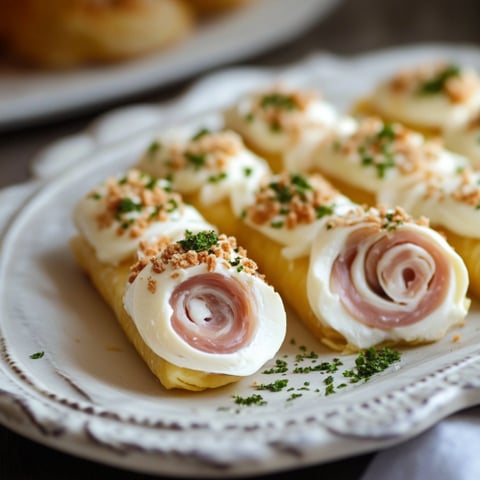 Piatti con crema e speck di salmone.