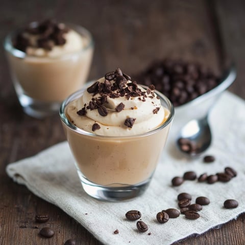 Due bicchieri di crema con cacao.