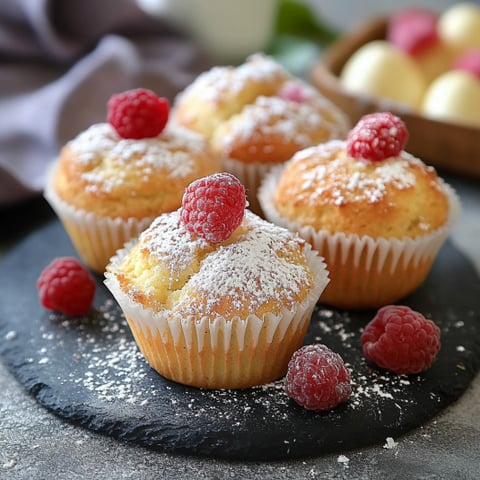 Muffin con frutta rossa.