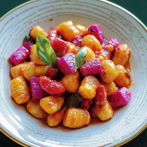 Una ciotola con pasta e pomodori.