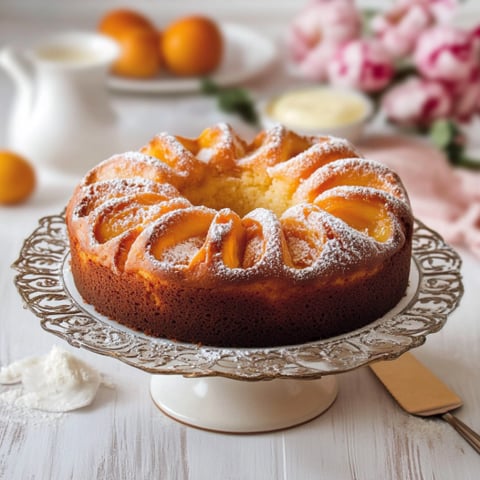 Una tavolata con un dolce a forma di cilindro, decorato con zucchero e frullati.