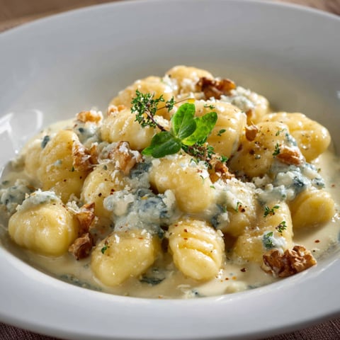 Una ciotola con pasta e verdure.