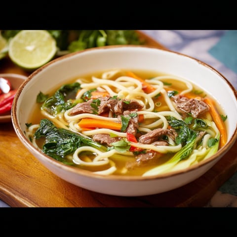 Una tazza di zuppa con carote e verdure.