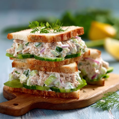 Una fetta di pane con salmone e verdure.