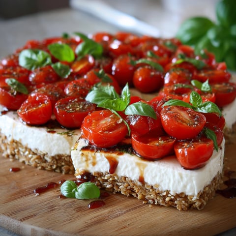 Piatto con tomate e basilico.